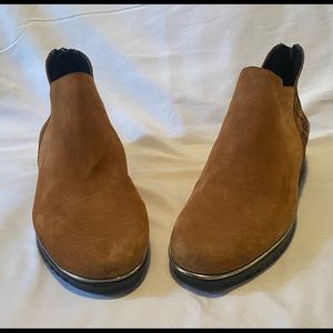 THE FLEXX leopard suede wedge boot